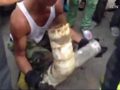 Newborn baby rescued from sewer pipe in China